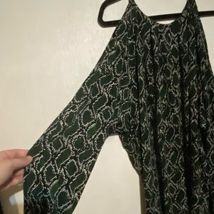 Plus Size 3X Michael Kors Snakeskin open shoulder top
